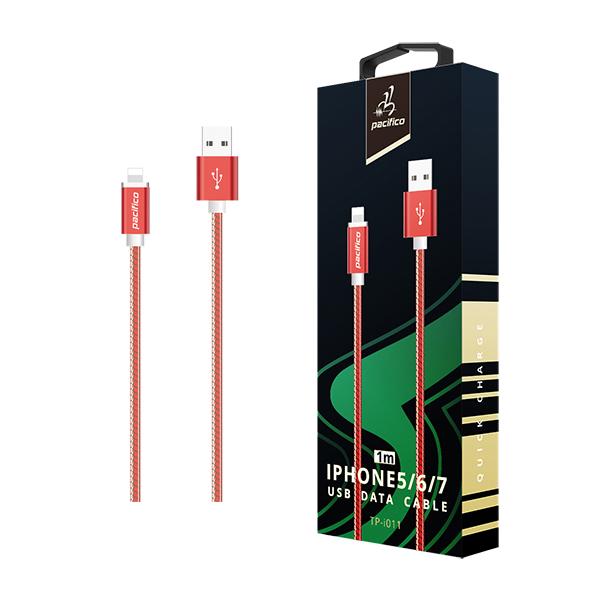 Cable Iphone 6 1m – TP-i011 – Rojo 1