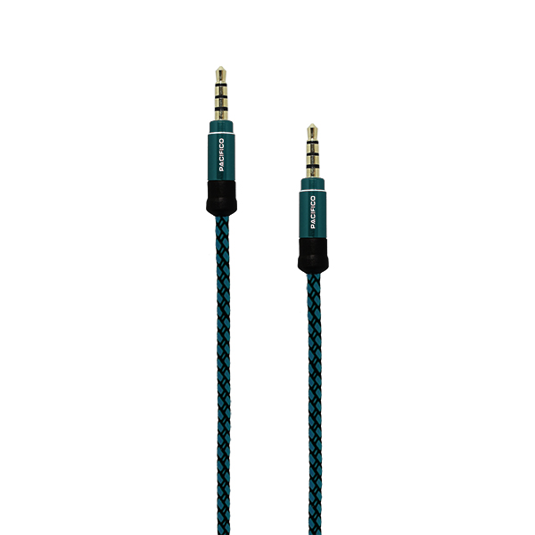 Cable doble jack 3.5 4 Ping 1m NP-W597 Azul 3