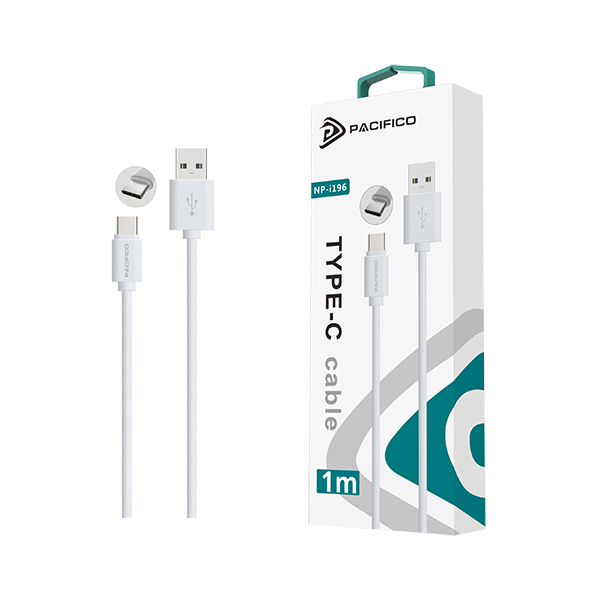CABLE TIPO C 1m NP-i196 – Blanco 1