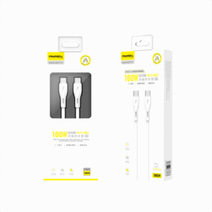 PAVAREAL – CABLE TIPO C TIPO C | 100W CARGA RÁPIDA – 1M | SILICONA | Q37CTC