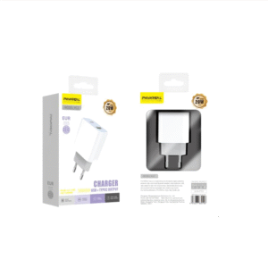 PAVAREAL – CARGADOR USB/TIPO C TIPO C PD 20W DOBLE PUERTO – K12c