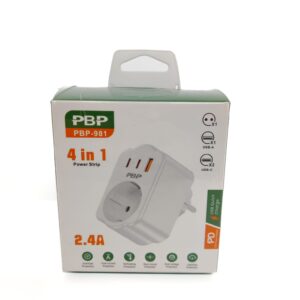 PRITECH - REGLETA DE ENCHUFES 4 EN 1 PBP981